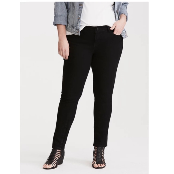 torrid Denim - TORRID Curvy Skinny Jeans Black Wash 30XS